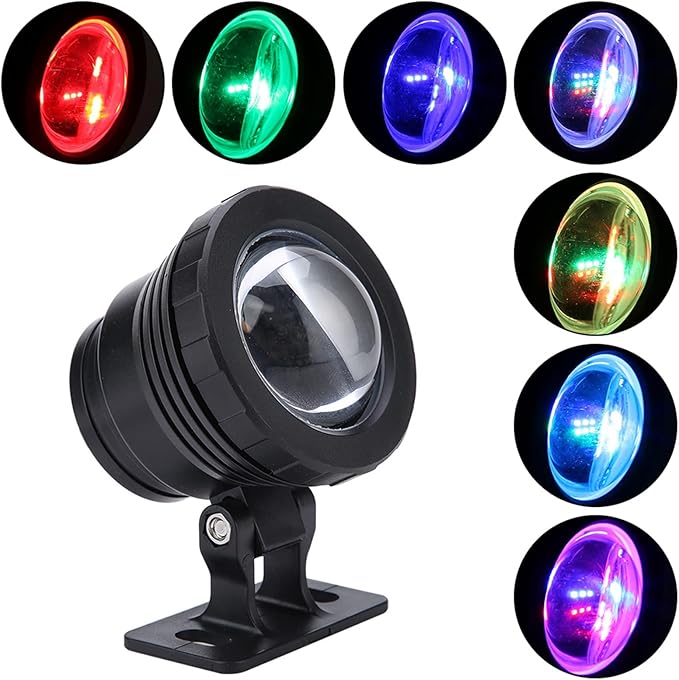 Pond Lights, Color Changing Spotlights Pond Lights Underwater LED Fountain Lights Remote Controlled Waterproof Colored Submersible Lights for Outdoor Garden Pond Fountain