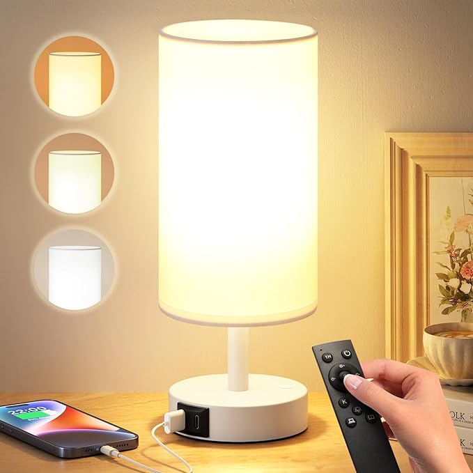 Light Therapy Lamp 10000 Lux, Sun Lamp with Remote, 3 Color Temperature & Stepless Dimming, Happy Sunlight Lamp, Daylight Lamp for Home, Office, White Decoration Use As Lift Mood, Happy Life