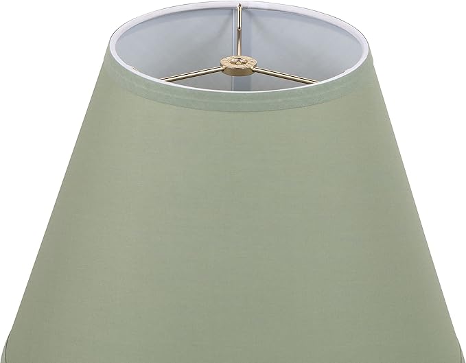 Aspen Creative 32071, Hardback Empire Transitional Spider Celadon Lamp Shade, 7" Top x 13" Bottom x 10" Slant