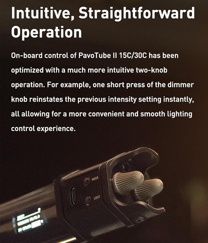 NANLITE PavoTube II 30C LED RGB Tube Smart Wireless Control Portable Handheld Photography Lighting Stick
