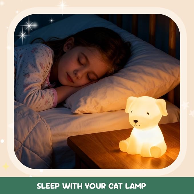 2PCS Paint Your Own Dog Lamp,DIY Dog Night Light,Art Craft Painting Kits for Girls Boys Kid Age 4 5 6 7 8 9 10 11 12+, Art Supplies Creative Gifts for Birthday, Easter,Halloween, Christmas Party