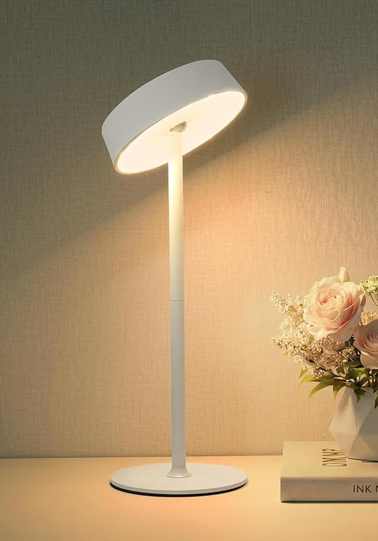 Cordless Lamp, Outdoor Waterproof, Dimmable Touch Control 3 Color Temperature, Battery Operated Portable, RGB, LED Memory Function, Rechargeable Table Lmap, Patio Dinning Restaurant Kitchen 1P White