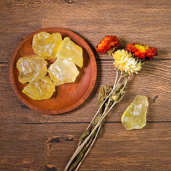 Zenkeeper 1Lb Authentic Raw Citrine Crystal Stone Rough Gemstones Fountain Rocks for Tumbling, Cabbing, Polishing, Wire Wrapping, Wicca & Reiki Crystal Healing