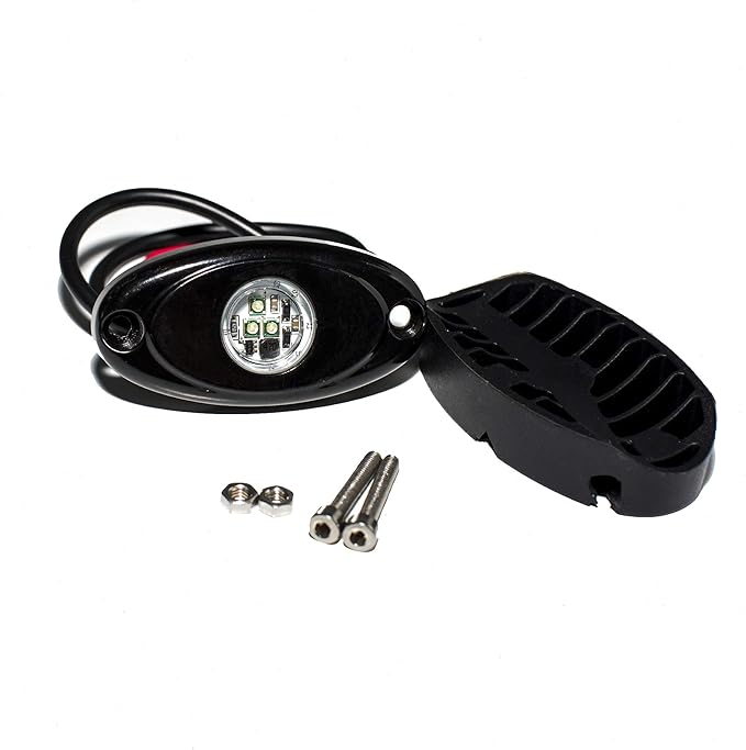 YONEDA 4 Pods Red Rock Lights 6000K Ultra Bright LED Neon Underglow Light IP68 Waterproof for Trucks SUV UTV ATV RZR Car Boats Pickup Motorcycle
