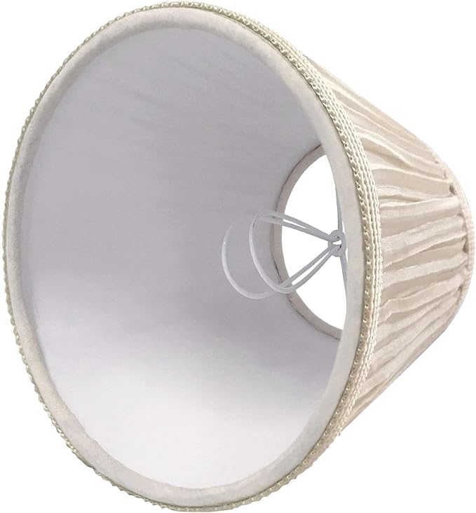 Royal Designs, Inc. CS-1053-5BG-6 Designer Mushroom Pleat Empire Chandelier Lamp Shade, 3 x 5 x 4.5, Beige, 6-Pack
