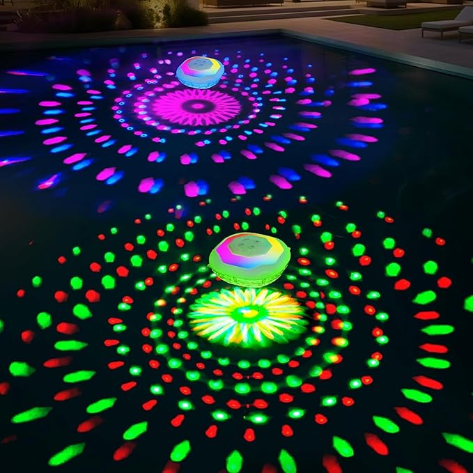 Floating Pool Lights, Pool Light That Float IP68 Waterproof, Color Changing Swimming Pool Lighting,Pool Floating Light for Inground Above Ground Pools-1PC