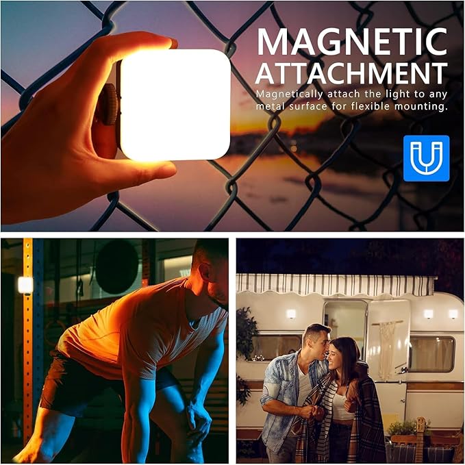 NEEWER Magnetic RGB Video Light, 360° Full Color RGB61 LED Camera Lighting with 3 Cold Shoe, TL96RGB Basic 2 Pack Magnetic Handheld Light Wand for Photography TikTok YouTube Vlog Included