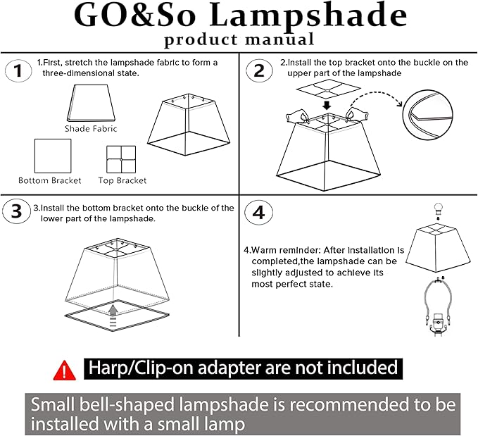4"×9" × 8.3”inches Spider Set of 2 Small Square Lampshades for Wall Lamps Table Lamps Floor Lamps-Wall Mount Vintage Lamp Shade Fabric,Beige Oatmeal Linen Lampshades Replacement for Bedroom By GO&SO