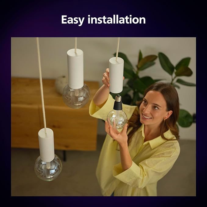 Philips Hue Lightguide TR125 Triangle Smart LED Bulb – Handblown Glass - Color Changing Light - Compatible with Amazon Alexa, Apple HomeKit and Google Assistant - Bluetooth and Hue Bridge Compatible
