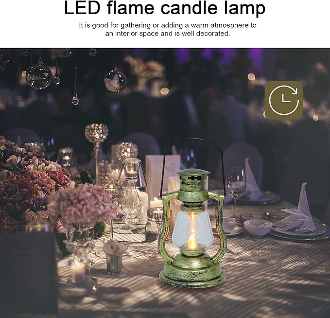 Creative Handheld Retro Kerosene Lantern Cordless Night Light Boho Decor Home Decor Atmosphere Lantern