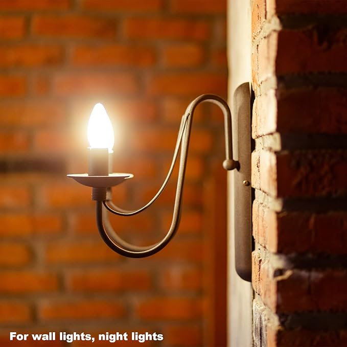 15 Watt Himalayan Salt Lamp Bulbs, 12Pack Dimmable Rock Salt Night Light Bulbs with E12 Base for Salt Lamps, Scentsy Warmer Wax Diffuser, Candle Warmers, Yellow