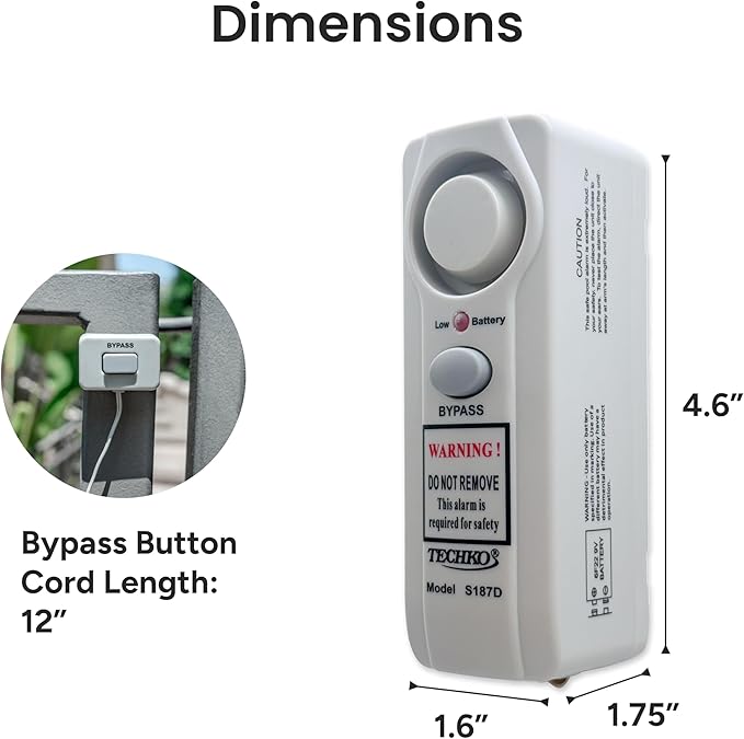 Techko S187D Safe Pool Alarm