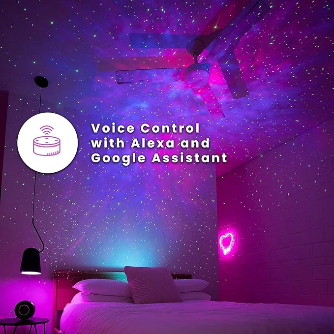 Authentic Galaxy Lamps Galaxy Projector | LED Nebula Star Light for Bedroom & Gaming | Green Stars Night Light
