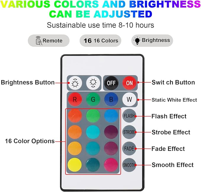 MIFXIN Crystal Table Lamp RGB 16 Colors Changing Remote Control Rose Diamond Crystal Lamp USB Charging Touch Light Decorative Acrylic Led Desk Lamp for Bedroom Living Room Dinning Table Decor