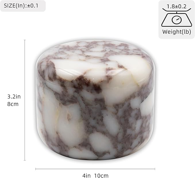 Marble Lamp Night Light Touch Bedside Table Lamp for Bedroom,Type-C Rechargeable Small Desk Bedside Small Lamps,Eye Caring Dimmable LED Ambient lamp (Calacatta Purple)
