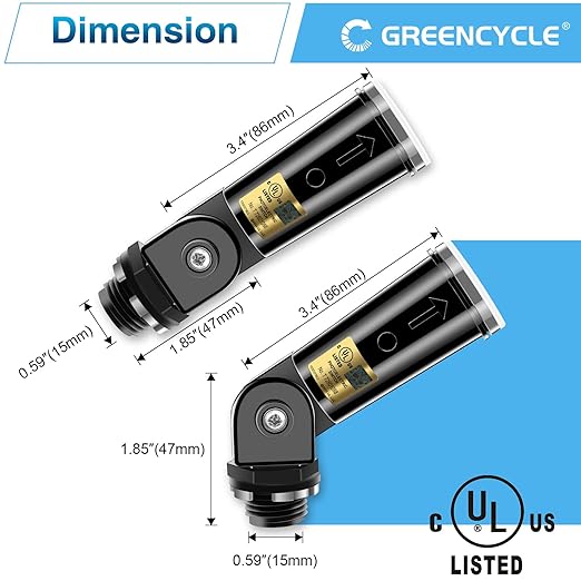 Dusk to Dawn Sensor,Greencycle 10PK Photocell Sensor for Outdoor Lights Auto On/Off, Waterproof IP65 Photo Cell for Outdoor Lighting, Flood Light, Lamp Post - Energy Saving & Easy Install