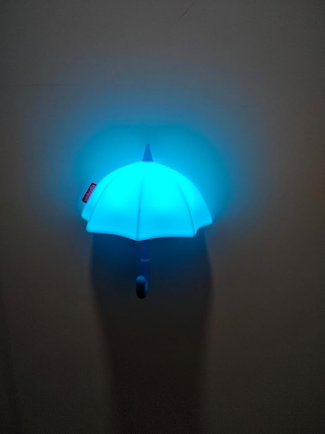 Kids Night Light Umbrella, Silicone Tap Control Magnetic Bedside Lamp with Time Auto-Off, Cute Portable LED Nursery Light for Baby, Toddler, Bedroom and Keychain Holder
