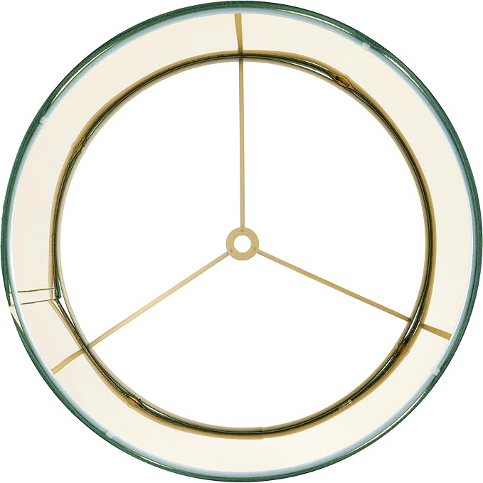 GO&SO 1 Pack Drum Lamp Shade Small for Bedside Lamps, 10*10*10 Inch , Green Lampshades fit with Spider , Modern Farmhouse Lamp Shades for Table Lamps, Wall Lamps Replacement Bedroom，Required Assembly