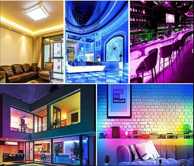 SUYOOULIN LED Strip Lights, High Voltage AC110V-130V 328ft/100m Super Bright 400000LM Waterpoof IP68 2835 180 LEDs/m LED Light Strips for Home Garden Outdoor Decoration(Blue)