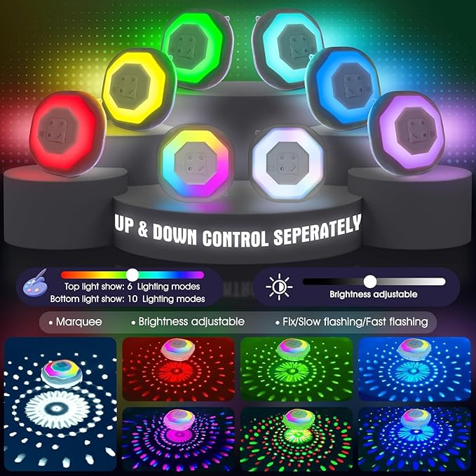 Floating Pool Lights, Pool Light That Float IP68 Waterproof, Color Changing Swimming Pool Lighting,Pool Floating Light for Inground Above Ground Pools-1PC