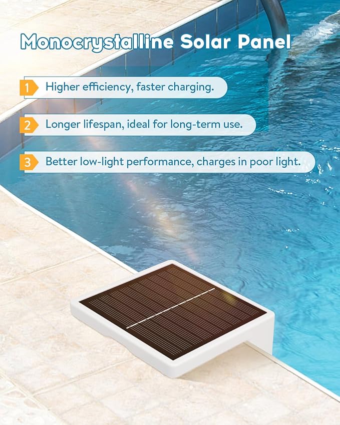 Vangue Solar Pool Lights, Solar Powered LED with IP68 Waterproof, 16 Colors, 7 Brightness Levels, and Timer for Swimming, Inground and Above Ground (Solar Pool Lights 2 Pcs)
