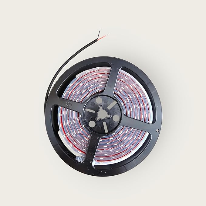 T-Toplights 8FT RED Marine Submersible Strip | 12V LED Boat Light | IP68 Waterproof Tape | Under Gunnel Lights