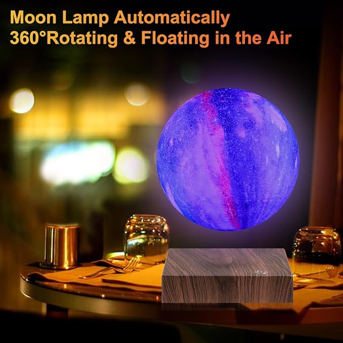VGAzer Levitating Moon Lamp – Floating Globe Ball Lamp-16 Colors Galaxy Moon Lmap