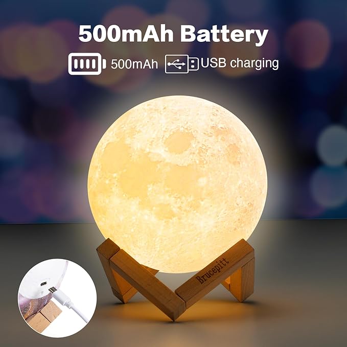 Moon Lamp Galaxy Lamp Upgraded Timing 7.1 Inch 16 Colors 3D Moonlight Galaxy Light,Moon Night Light for Adults,Kids Lamp Moon Gifts for Women Girls Boys Bedroom