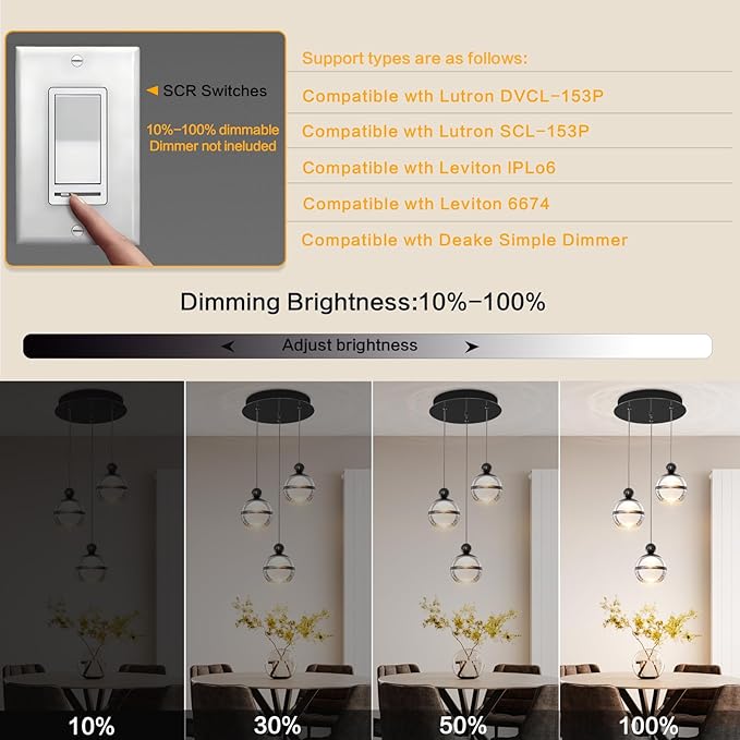 Black Pendant Lights 3 Light Globe Cluster Hanging Pendant Light Fixtures Modern LED Pendant Lights Kitchen Island for Dining Room Living Room Bedroom