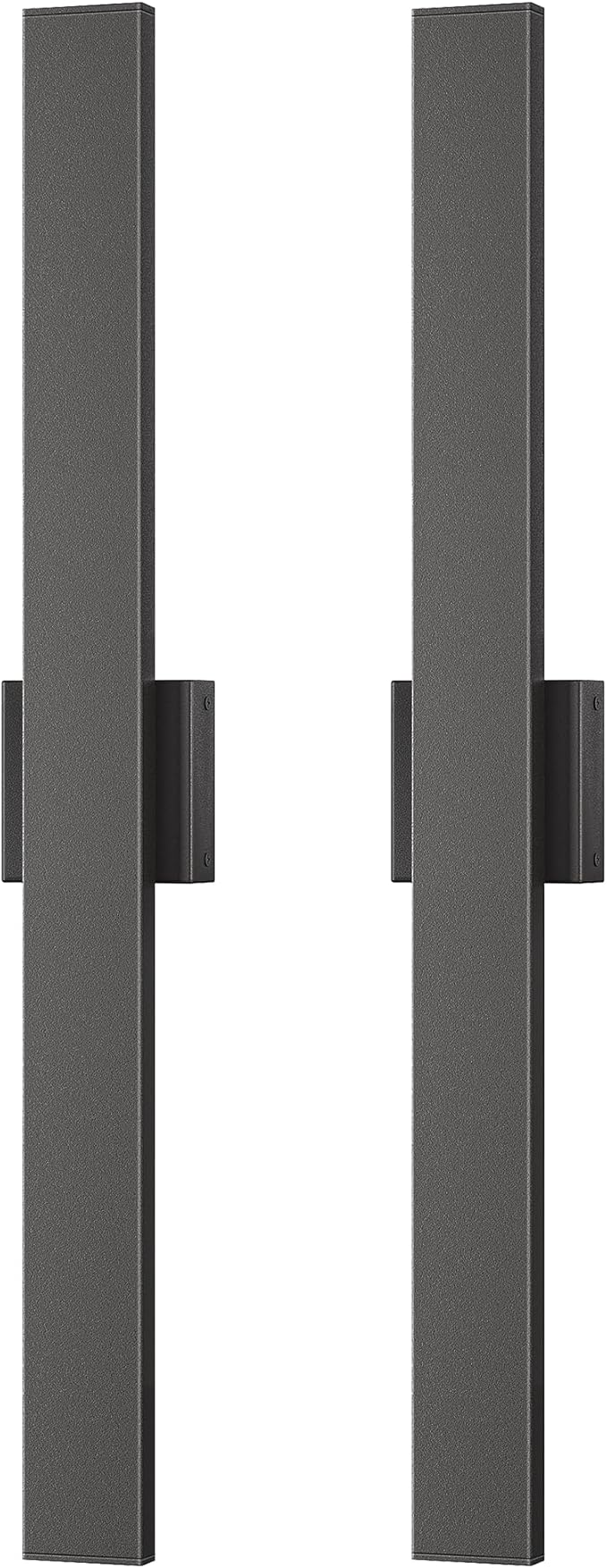 EDISHINE 31in LED Outdoor Wall Lights, 3CCT & 10%-100% Dimmable, IP65 Waterproof, Modern Exterior Lighting Fixtures, Long Exterior Wall Lights for Garage, Front Door, 2 Pack, Black