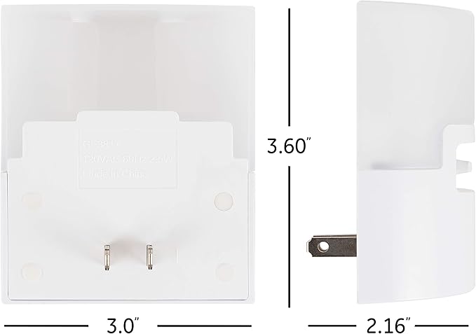 GE Ultrabrite LED Night Light, Dimmable, 100 Lumens, Plug-in, Dusk to Dawn Sensor, UL-Listed, Ideal for Bedroom, Bathroom, Nursery, Kitchen, Hallway, 45125, 1 Pack, White