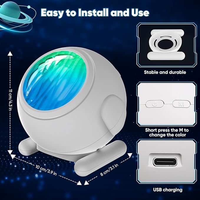Northern Lights Projector, Aurora Projector Birthday Gifts for Women Gifts for Teenage Girls Boy, Galaxy Projector for Bedroom, Teen Girl Gifts Trendy Stuff, Room Lights for Bedroom