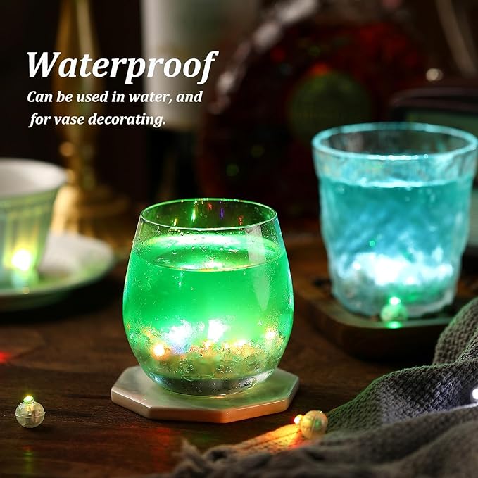 100PCs Mini Led Lights with Hook, Waterproof Round Tiny Led Light for Party Decorations Neon Light for Birthday Party and Wedding Decoration Colorful