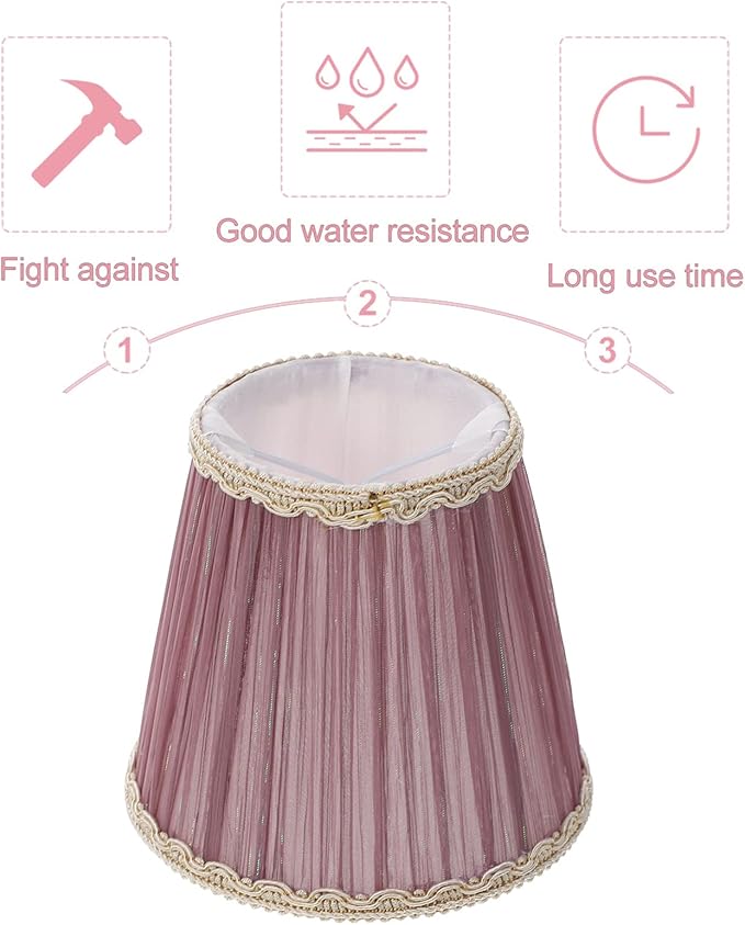 Clip-on Purple Velvet Bubble Lamp Cover Cloth Lampshade for Chandelier Table Floor Wall Lamps 5.51X5.11X3.54In Decorative Lighting Accessory
