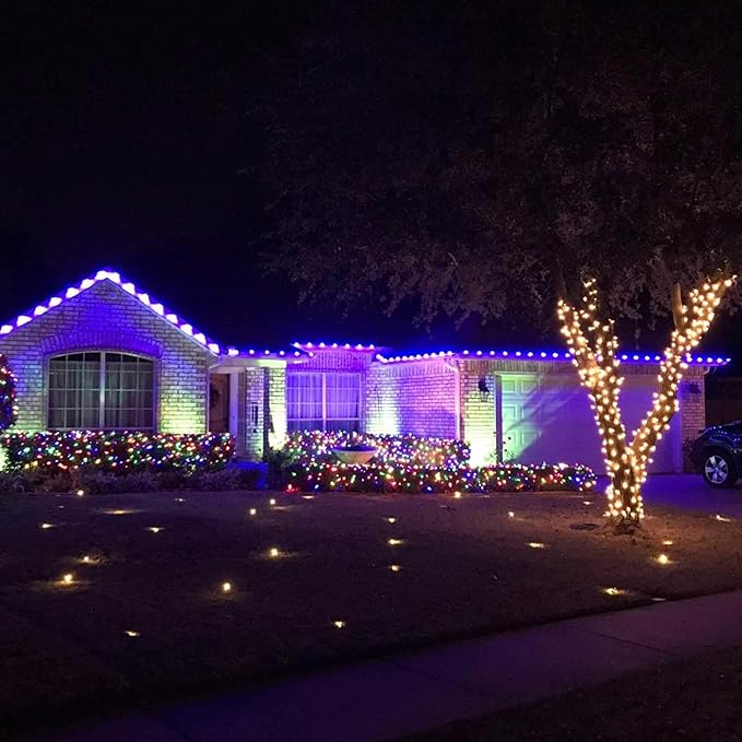 Minetom 25 Pack C7 Led Christmas Replacement Light Bulbs, C7 Shatterproof Christmas Led Bulbs for Christmas String Lights, E12 Candelabra Base, Commercial Grade Dimmable Holiday Bulbs, Multicolor