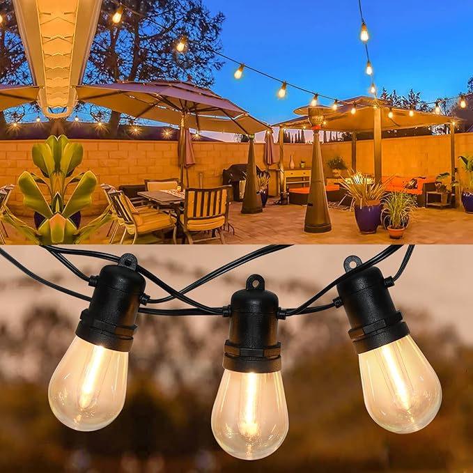 New S14 LED String Light Replacement Bulb, 12PK LED Bulb, 0.6 Watts 120 Volts, E12 Screw Base, Warm White