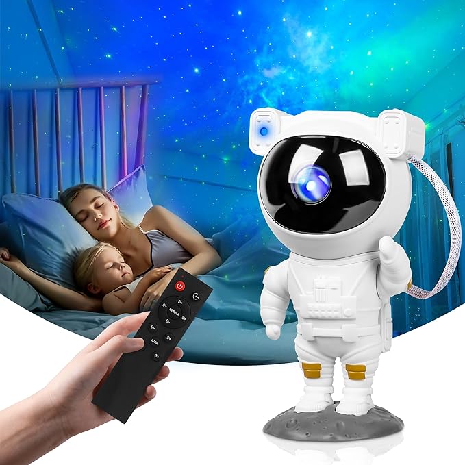Star Projector Galaxy Night Light, Astronaut Galaxy Projector with Timer and Remote Control, Sunset lamp, Gift for Kids Adults for Bedroom, Birthdays,Christmas, Valentine's Day.