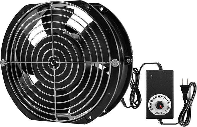 172mm DC 17251 Axial Ventilation Fan (3500RPM) - High-Speed Dual Ball Bearing Ventilator with Adjustable Speed for Arcade Systems, Server, Generator Box and DIY Exhaust Projects