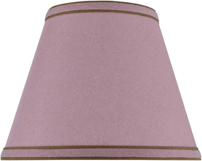 Aspen Creative 32041A Transitional Hardback Empire Shape Spider Construction Lamp Shade in Reddish Purple, 9" wide (5" x 9" x 7")