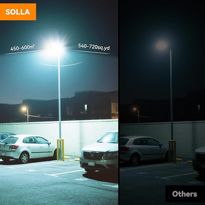 600W LED Outdoor Flood Light, 60000LM Super Bright Stadium Light, 6000K Daylight White, IP66 Waterproof 3 Heads Adjustable Outdoor Floodlights for Backyard, Parking Lot, Stadium, Field(2 Pack)