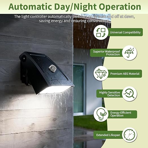 6 Pieces Dusk to Dawn Sensor,Greencycle IP65 Photoelectric Switch for Outdoor Pole Light for Outdoor Lighting 120-277V, Photo Cell Automatic On/Off, Waterproof, Energy Saving,UL Listed