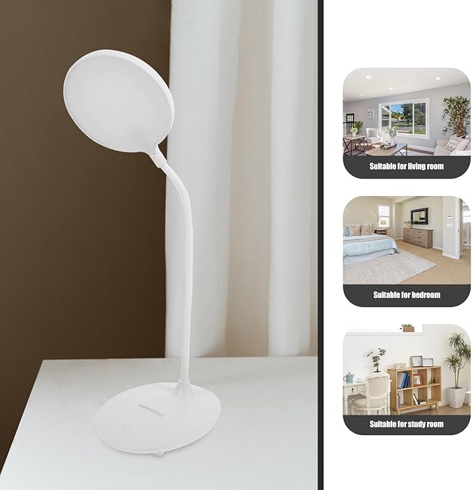 Dimmable USB Charging LED Desk Lamp Eye-Caring Table Light for Office Reading with Touch Control Soft Illumination Suitable for Study and Work