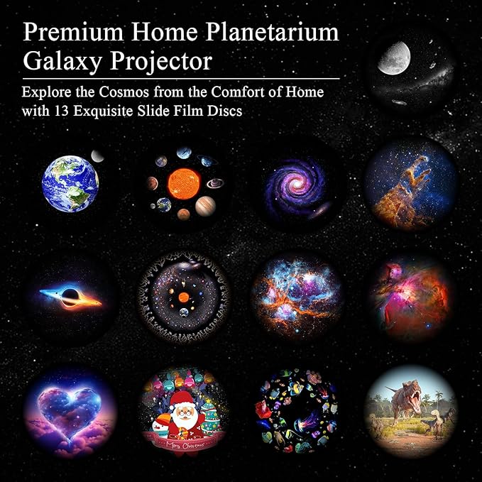 Meteor Galaxy Projector for Bedroom, 13 in 1 Planetarium Projector with Timer, Meteor & RGB Lighting Effects, Ocean Wave Projector Jellyfish Night Light for Kids, Adults