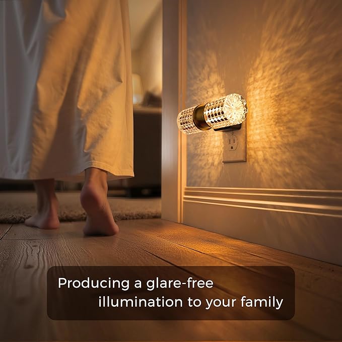 L LOHAS LED Night Light,Modern Night Lights Plug into Wall, Amber-3000K-5000K Adjustable Color Temperature Night-Light,Dimmable Nightlights with Dusk to Dawn Sensor for Rooms Bathroom Hallway