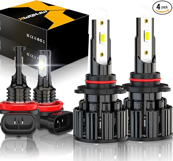 Compatible for 2016 2017 2018 2019 Toyota RAV4 Light Bulbs High Beam or Low Beam H16/H11 Fog Lights, Powersports Bulbs, Plug n Play, 500% Brightness, 6-Pack