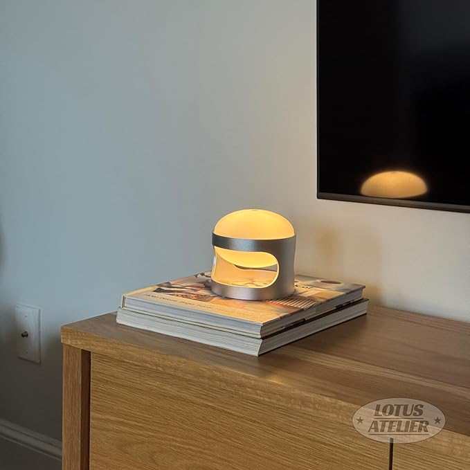 Lotus Atelier NeoGlow Mini Modern Lamp USB Rechargeable Multi Colors & Stackable | Aesthetic Room Decor & Table Lamp