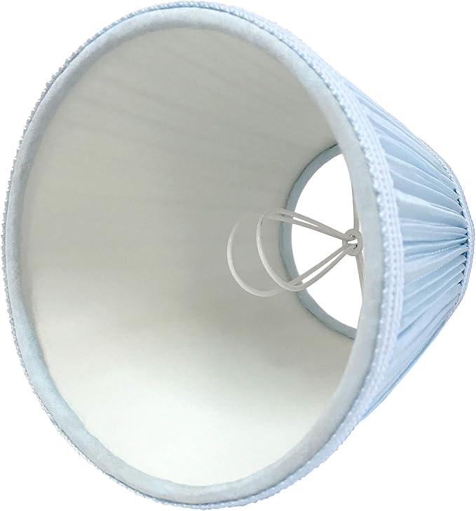 Royal Designs, Inc. CS-1057-5BLU-6 Designer Mushroom Pleat Empire Chandelier Lamp Shade, 3 x 5 x 4.5, Blue, 6-Pack