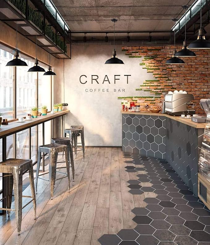 CLAXY Ecopower Industrial Barn Mini Metal Pendant Light 1 Light Hardwired for Kitchen Loft Restaurant Bar