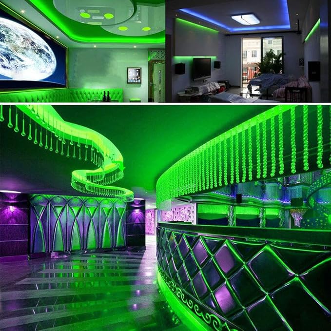 SUYOOULIN LED Strip Lights, High Voltage AC110V-130V 13ft/4m Super Bright 16000LM Waterpoof IP68 2835 180 LEDs/m LED Light Strips for Home Garden Outdoor Decoration(Green)