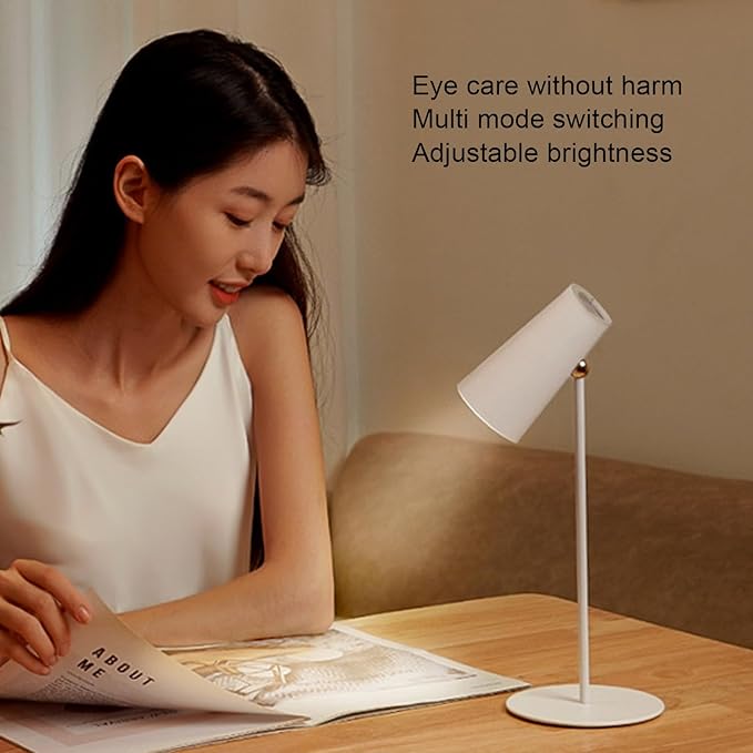 Fockety Sunset Lamp Projector, Adjustable Brightness LED Desk Lamp Eye Care Multifunctional Sunset Lamp Projection Bedside Table Lamp Night Light Projector for Living Room Bedroom Decor